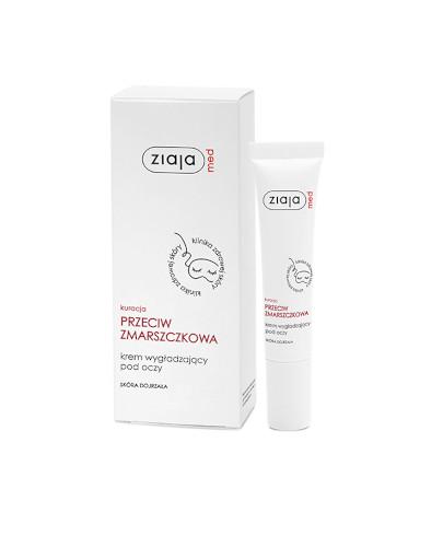 ZIAJA MED Kuracja przeciwzmarszczkowa. Krem wygładzający zmarszczki pod oczy - 15 ml
